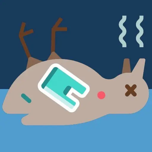 Illustration of a dead animal giving off a bad odor