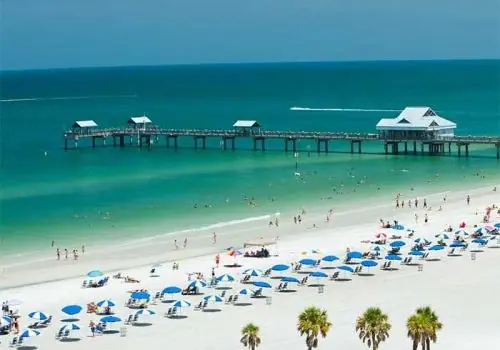 Clearwater Beach and Pier 60 in Clearwater, Florida