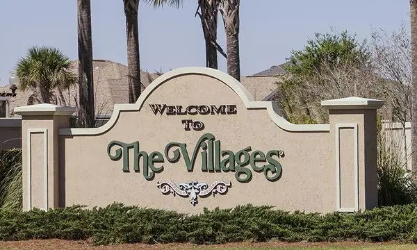 Welcome to The Villages entrance sign